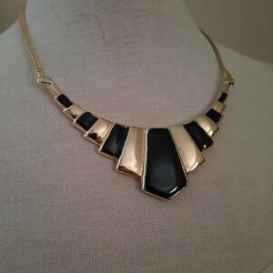Park Lane Enamel Gold tone V Style Savy Necklace